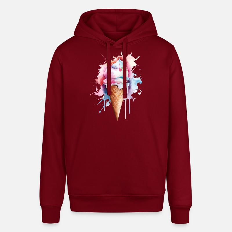 Crème glacée Crème glacée - Sweat à capuche SOUNDER Stanley/Stella Unisexe - bordeaux