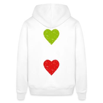 Woman Life Freedom - Frau Leben Freiheit - Herzen - Stanley/Stella Unisex Hoodie SOUNDER - Burgunderrot - Hinten - Alina (178cm)