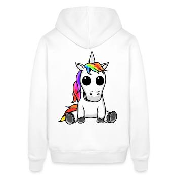 Außerirdisches Einhorn Rausch Alien Drogen Extase - Stanley/Stella Unisex Hoodie SOUNDER - Burgunderrot - Hinten - Alina (178cm)