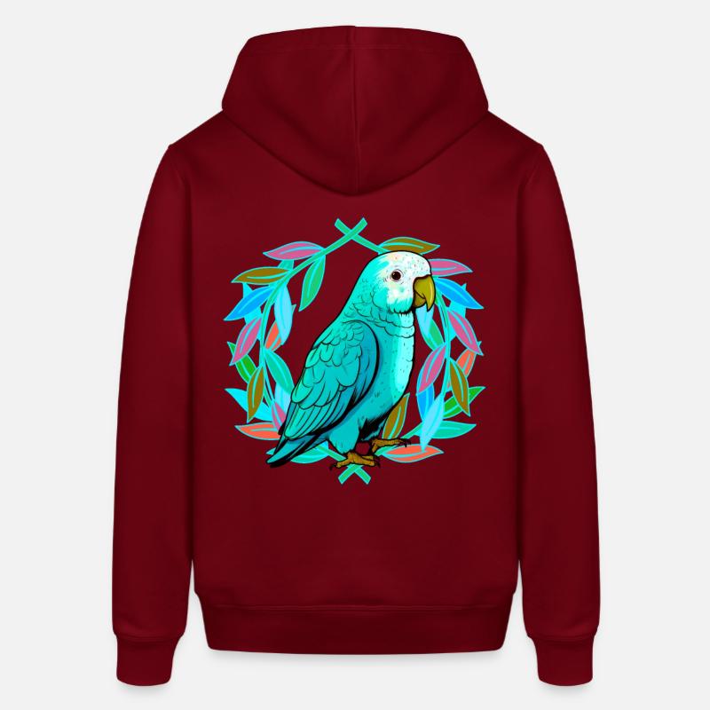 perroquet perroquets oiseau oiseaux - Sweat à capuche SOUNDER Stanley/Stella Unisexe - bordeaux