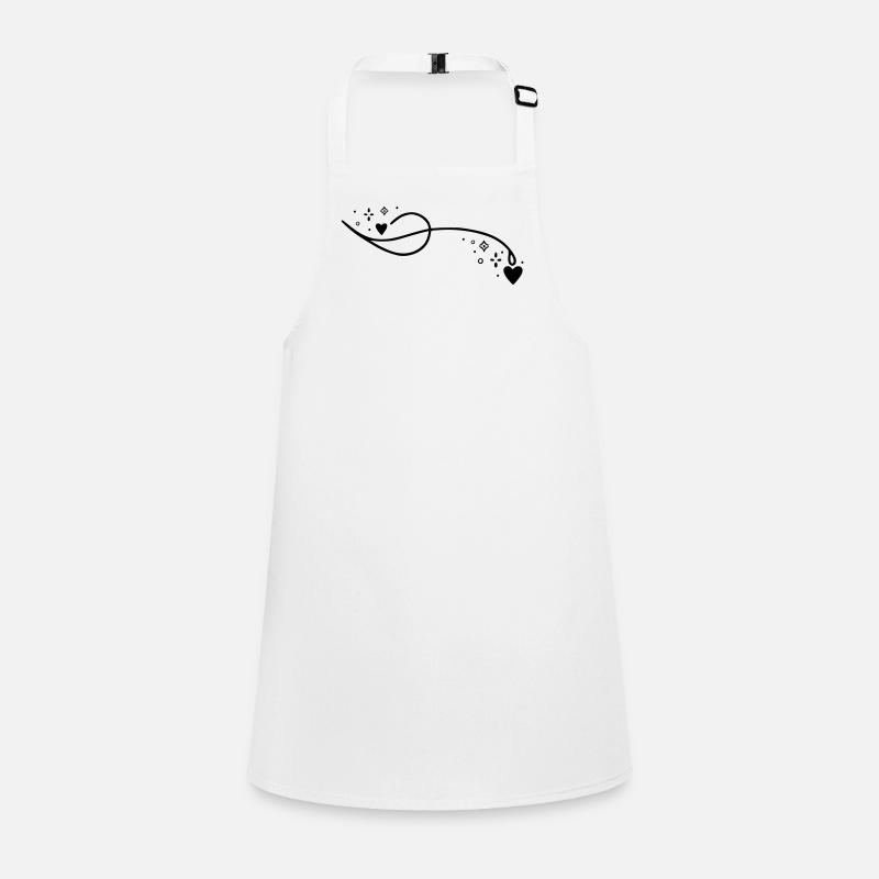 Glitter Heart Line Children's Apron