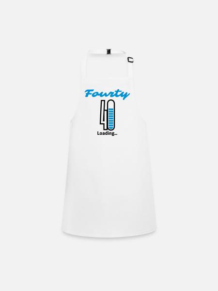 Fourty Loading ... - Children's Apron - white