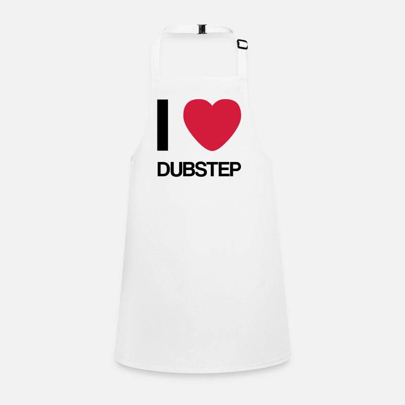 I LOVE DUBSTEP- Geschenk Idee Schürze für Kinder
