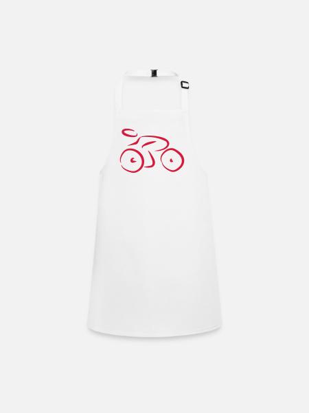 2541614 12200352 bicyclette - Tablier Enfant - blanc - Devant