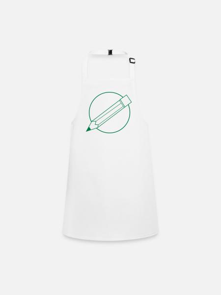 pencil circle - Children's Apron - white - Front