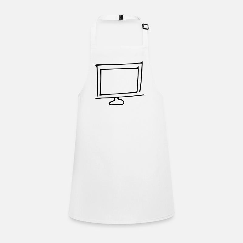 Bildschirm,Fernsehgerät,Fernseher,Glotze,TV,Röhre, Schürze für Kinder