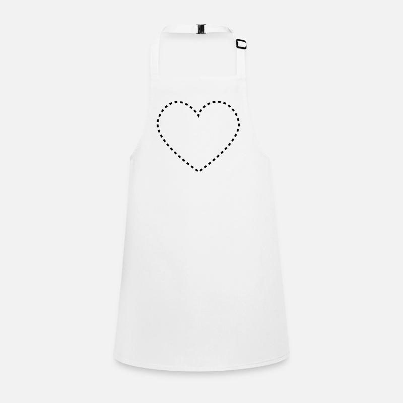 dashed_heart_1c Children's Apron