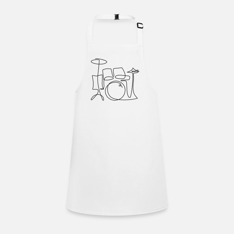 one line drums Schürze für Kinder