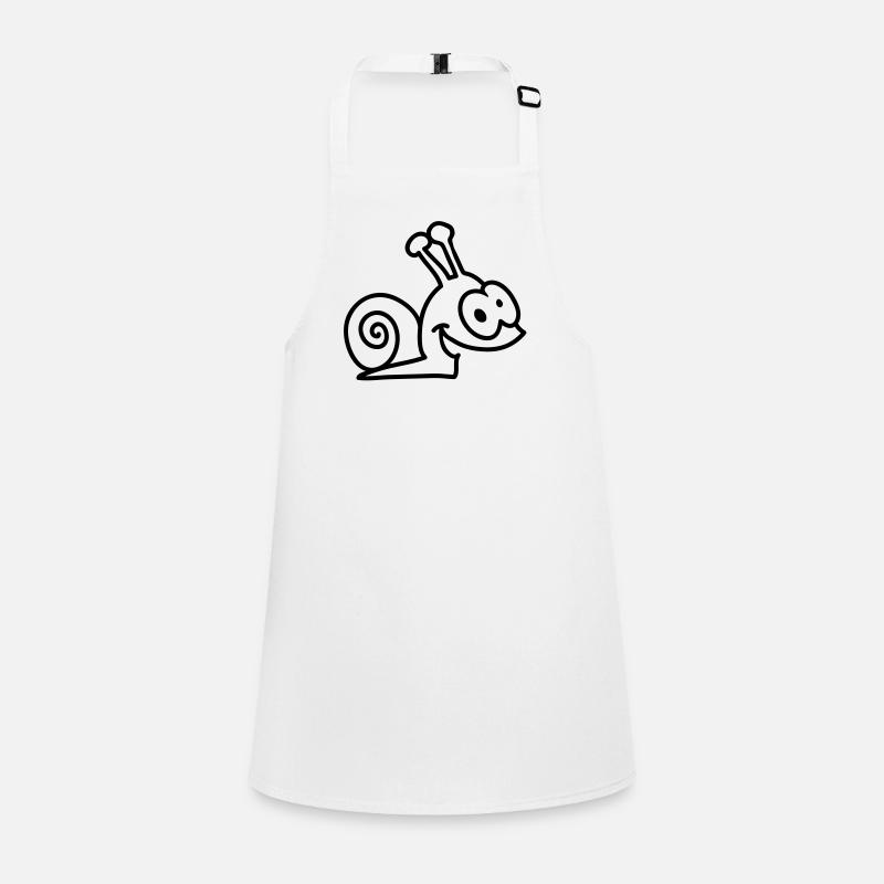 funny snail - line Children's Apron