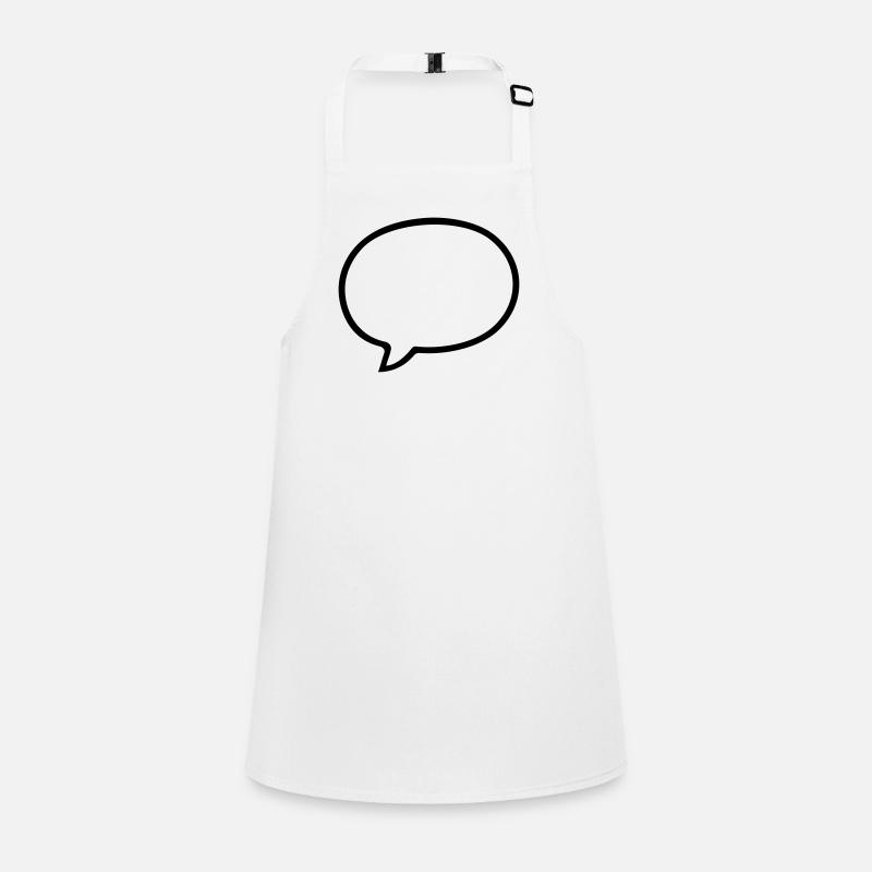 Speech bubble comic design Children's Apron