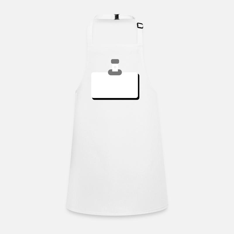 namensschild leer Schürze für Kinder