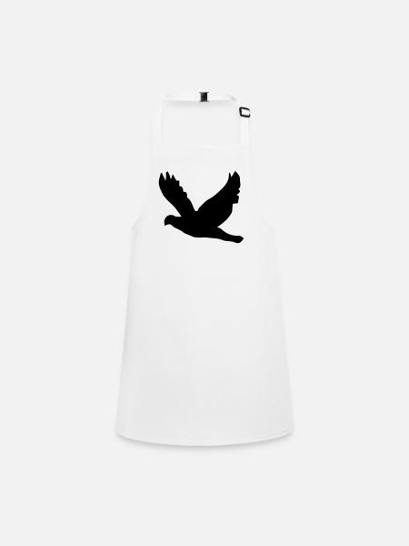 bird - Children's Apron - white