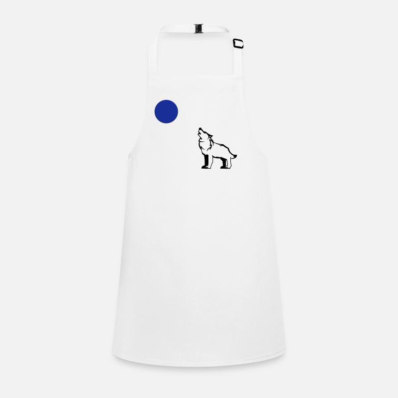 Wolf Full Moon Children's Apron