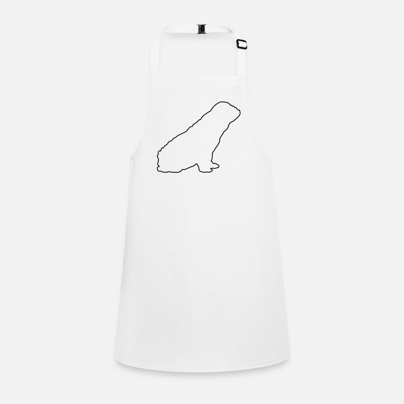 Contours du bouledogue français 1 1 Tablier Enfant
