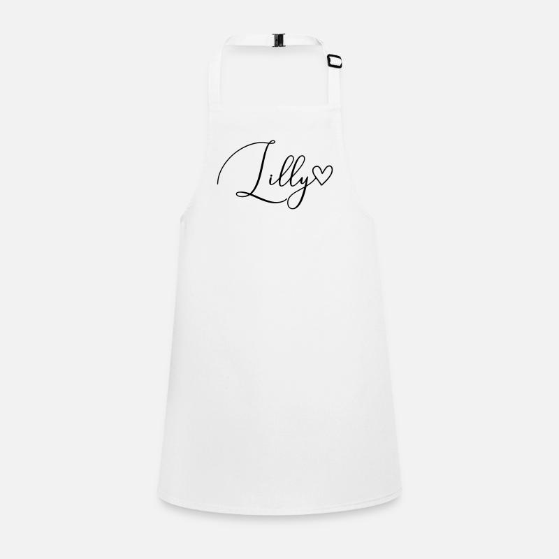 Lilly Name Vorname Mädchen Schürze für Kinder