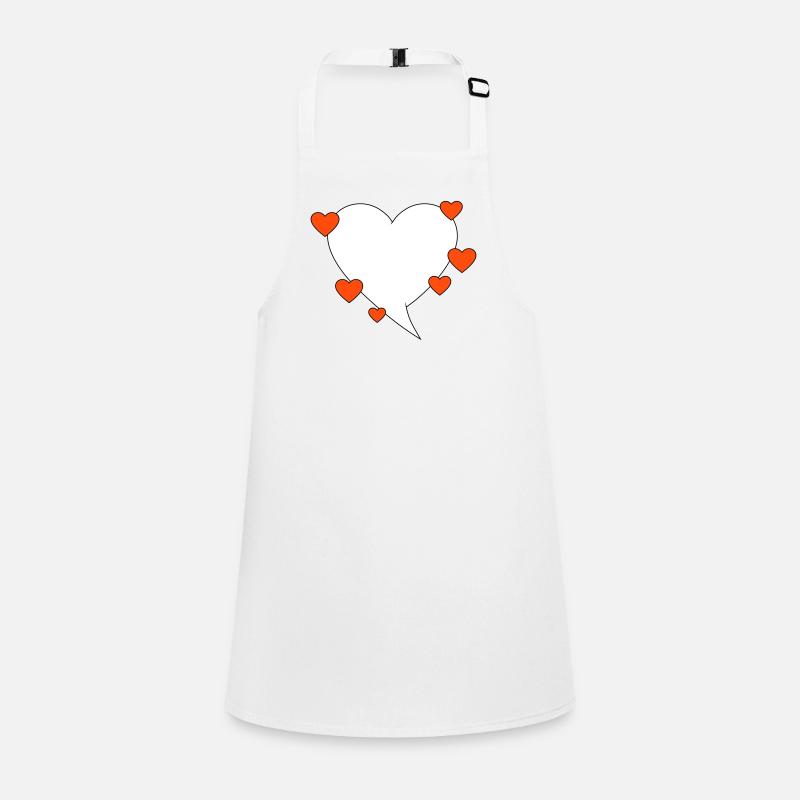 Speech bubble with hearts Children's Apron