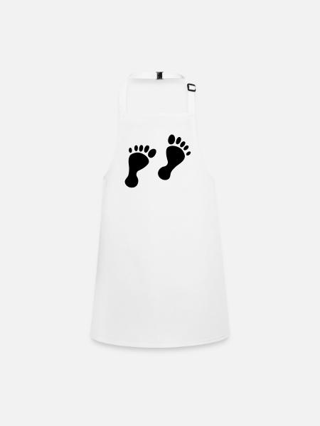 baby feet - Children's Apron - white - Front