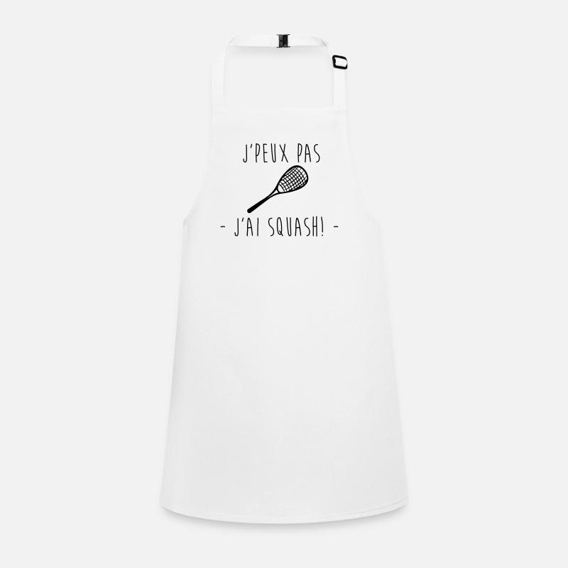 J'peux pas jai squash - Tablier Enfant - blanc