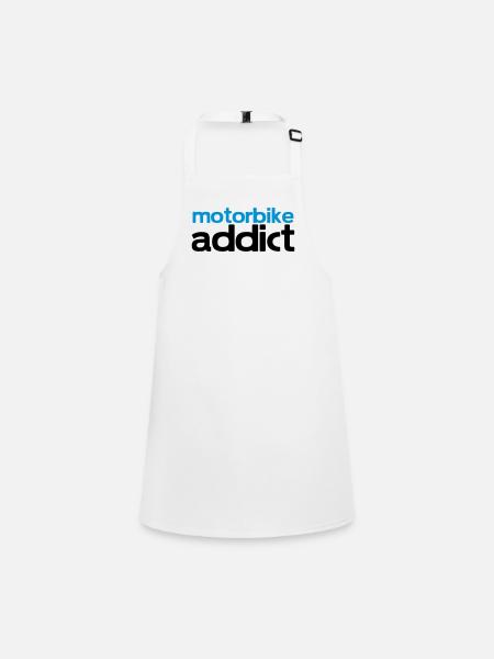 motorbike addict - Children's Apron - white