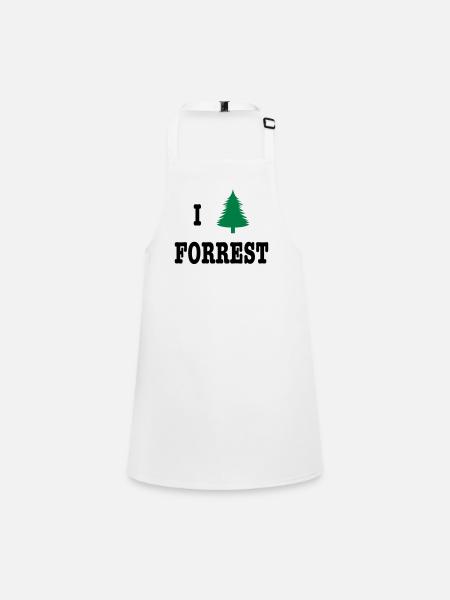 I heart Forrest - Tablier Enfant - blanc - Devant