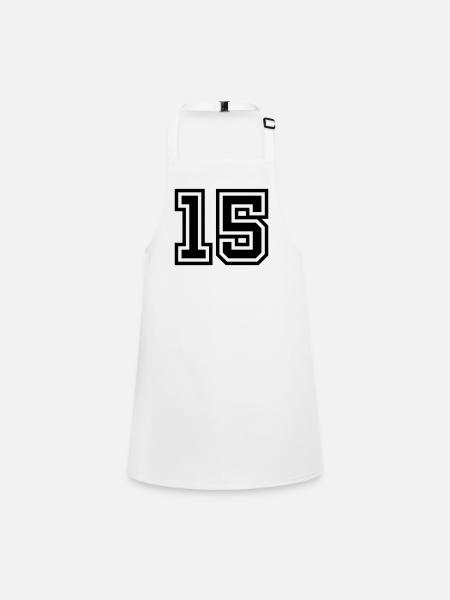 Symbole de 15 chiffres - Tablier Enfant - blanc - Devant
