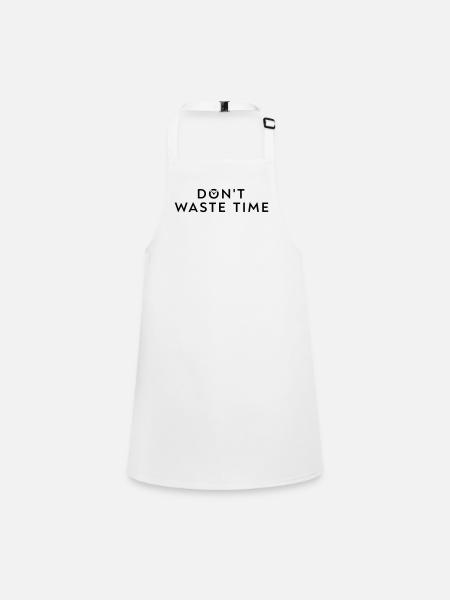 Waste time - Children's Apron - white - Front