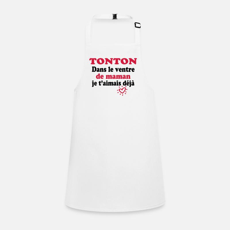TONTON dans le ventre de maman Tablier Enfant