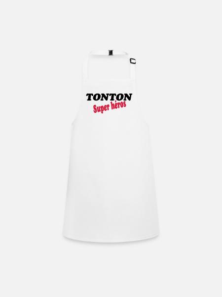 UNCLE superhero - Children's Apron - white - Front