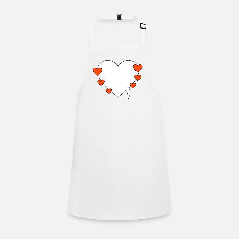 Speech bubble with hearts Children's Apron