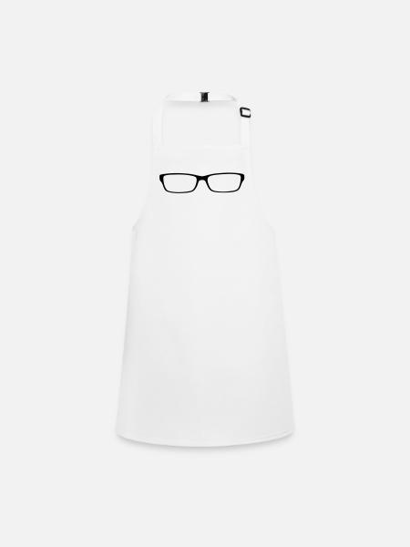 Fashion glasses - Children's Apron - white - Front