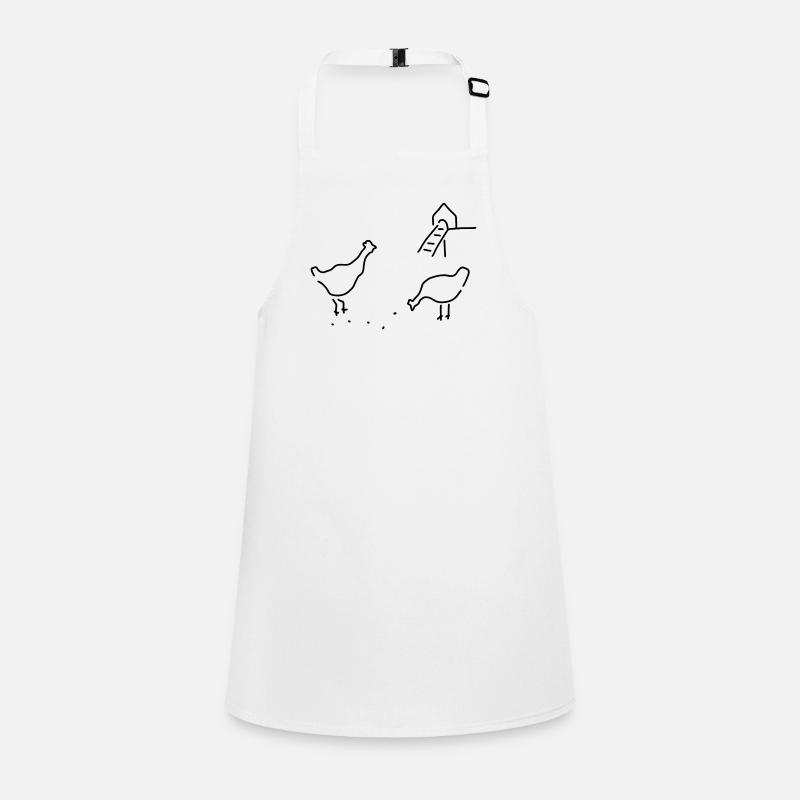 hühner beim picken Schürze für Kinder