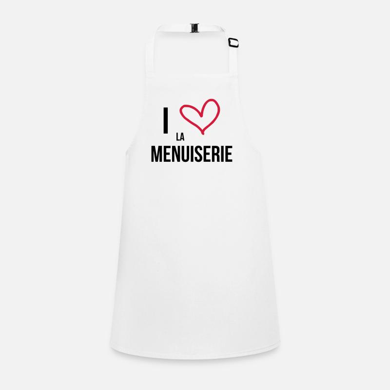 Menuisier / Menuiserie / Bois / Charpentier - Tablier Enfant - blanc