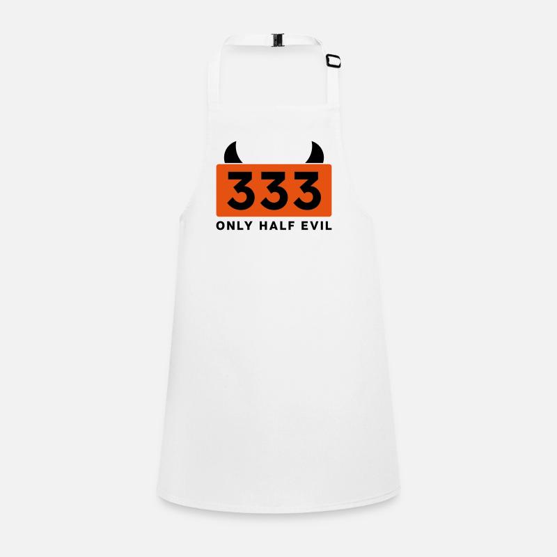 333 ONLY HALF EVIL Children's Apron