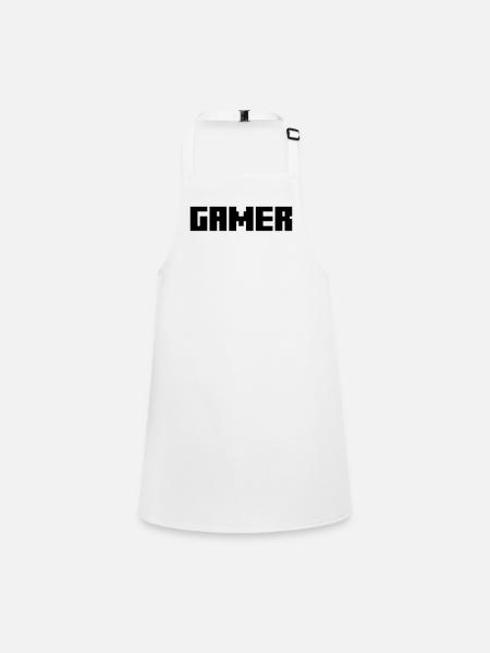 Gamer - Children's Apron - white - Front