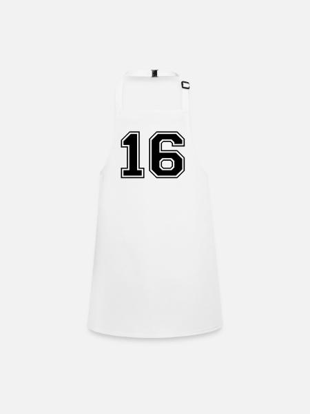16 - Children's Apron - white - Front