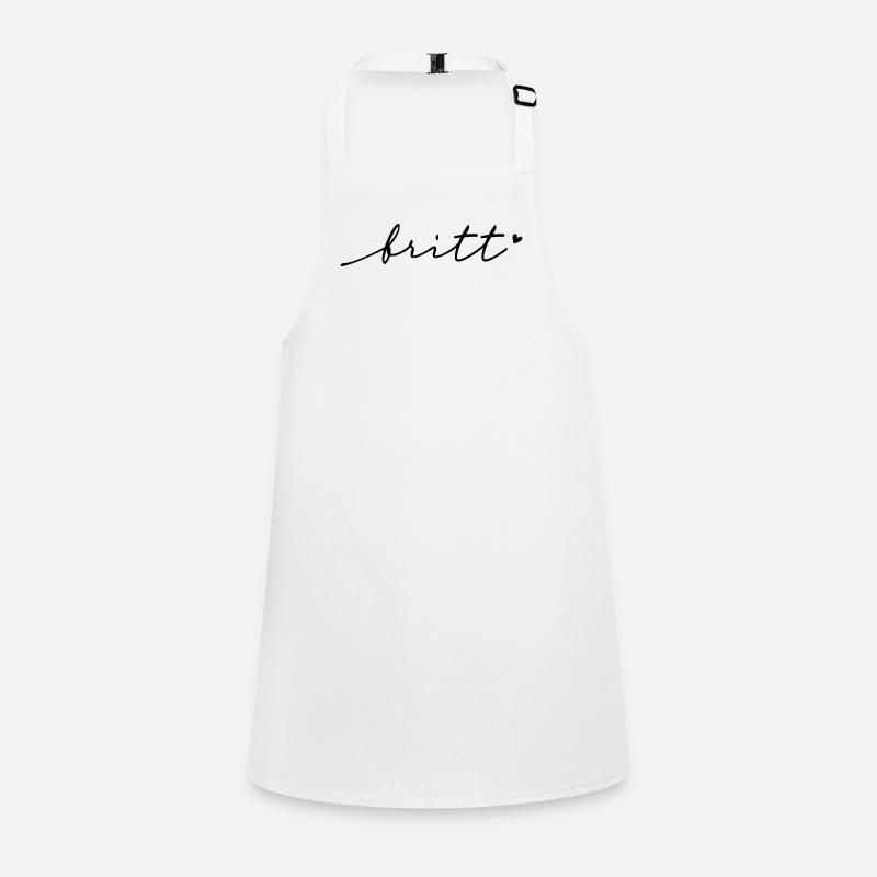 Nom cursif Britt Tablier Enfant