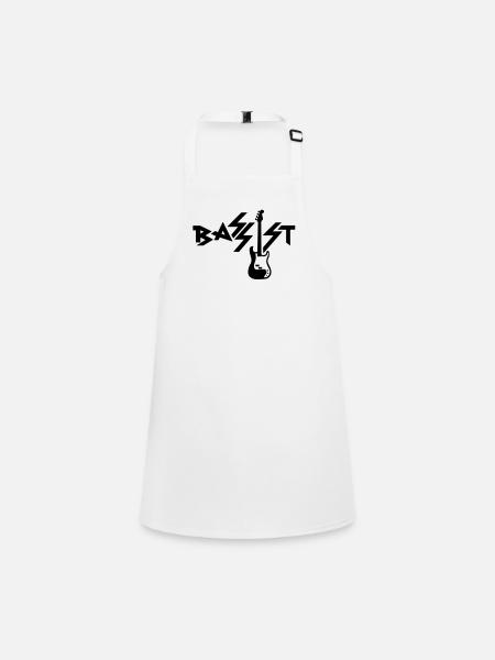 bassist - Tablier Enfant - blanc - Devant