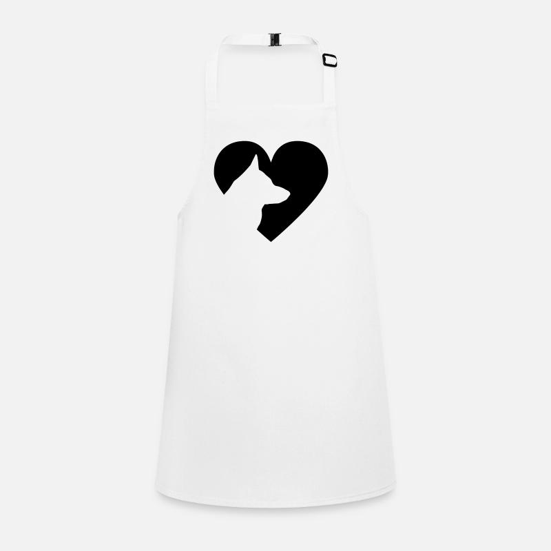 Heart with german shepherd Vector Children's Apron