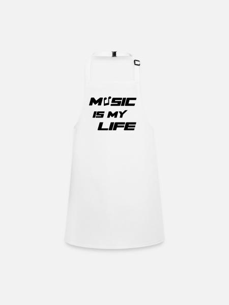 Music - Tablier Enfant - blanc - Devant