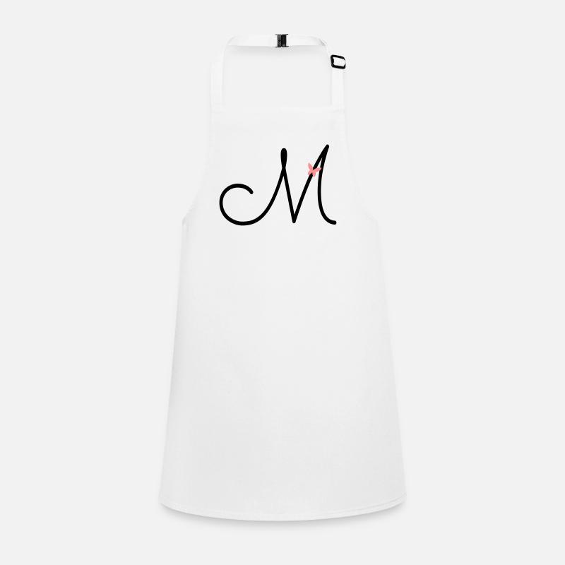 Letter M Initial letter Butterfly Children's Apron
