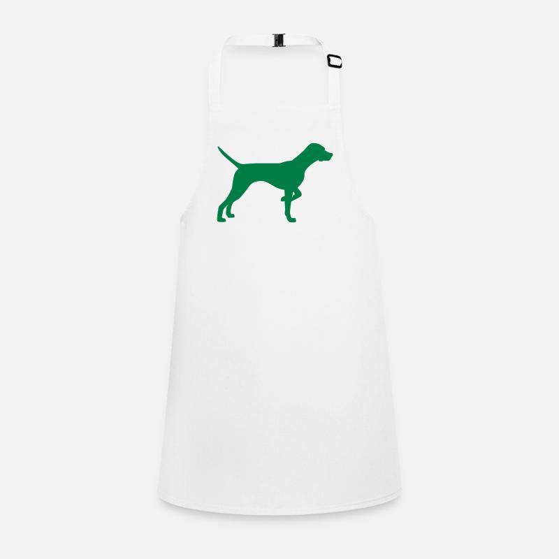 pointer dog silhouette Children's Apron