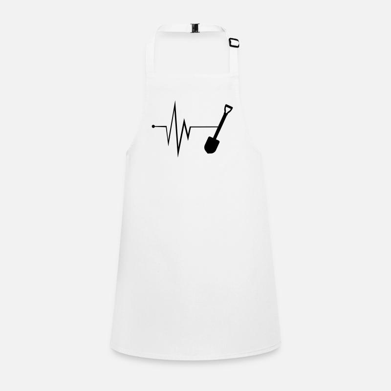 Schaufel Puls Silhouette Schürze für Kinder