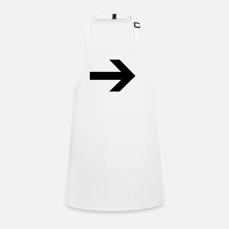 Pfeil nach rechts Schürze für Kinder