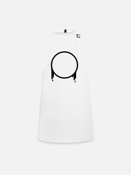 circle - Children's Apron - white