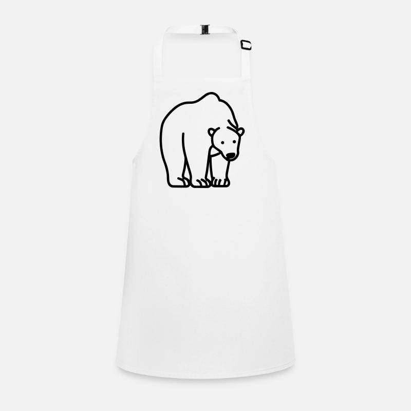 Eisbär Schürze für Kinder