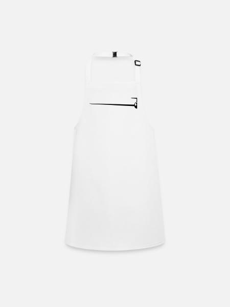 sf_halb left - Children's Apron - white