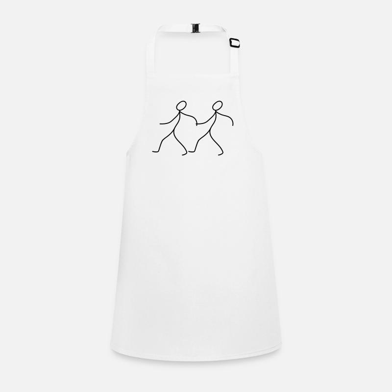 Strichmaennchen go for a walk with you Children's Apron