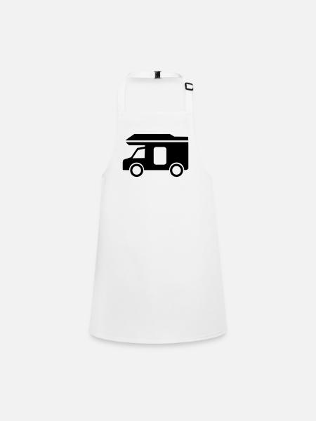 Wohnmobil - Schürze für Kinder - Weiß - Vorne