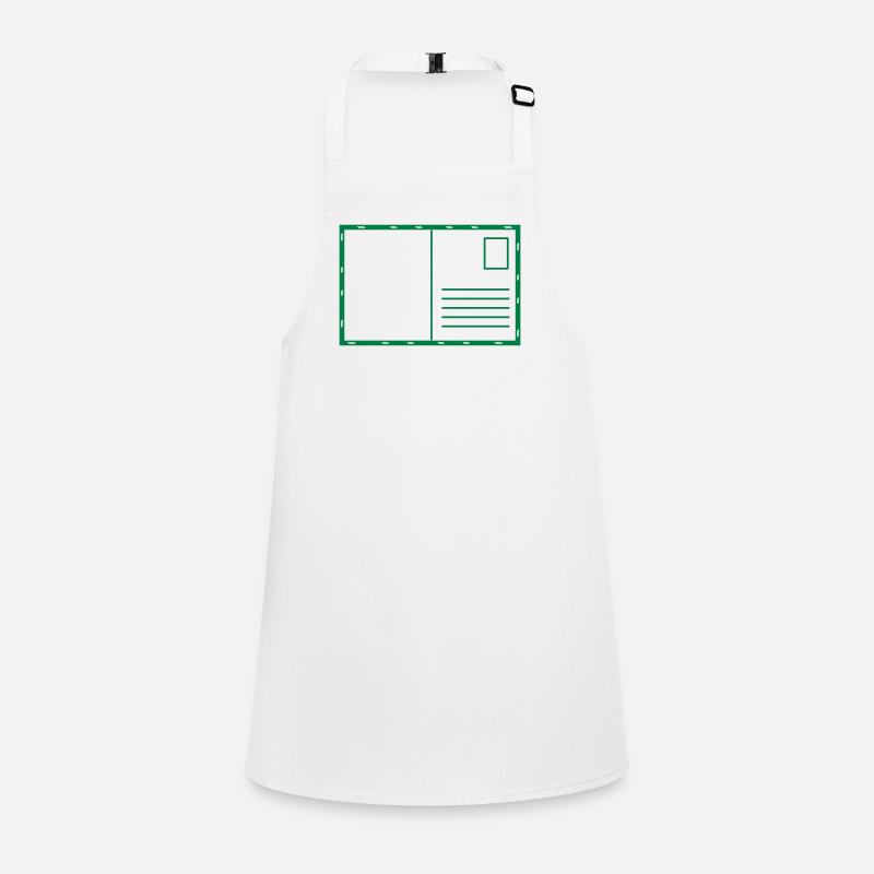 Blank postcard with stamp and airmail Children's Apron