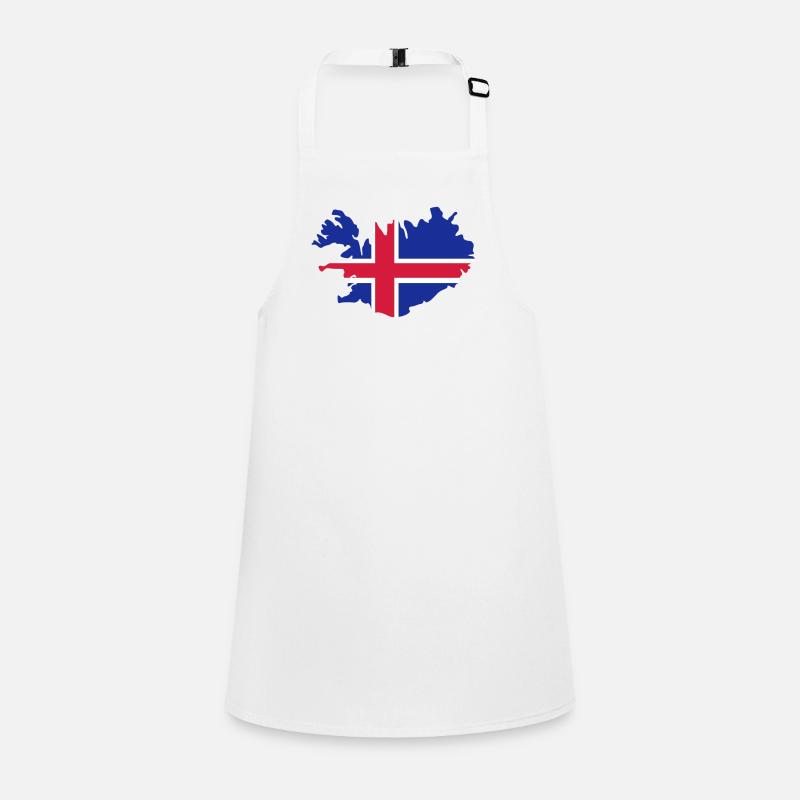 Iceland Island Flag map Children's Apron